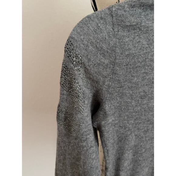 B56 Zadig & Voltaire Miss CP Arrow Cashmere Sweater Womens XS Studded Rock Chic - Picture 6 of 10